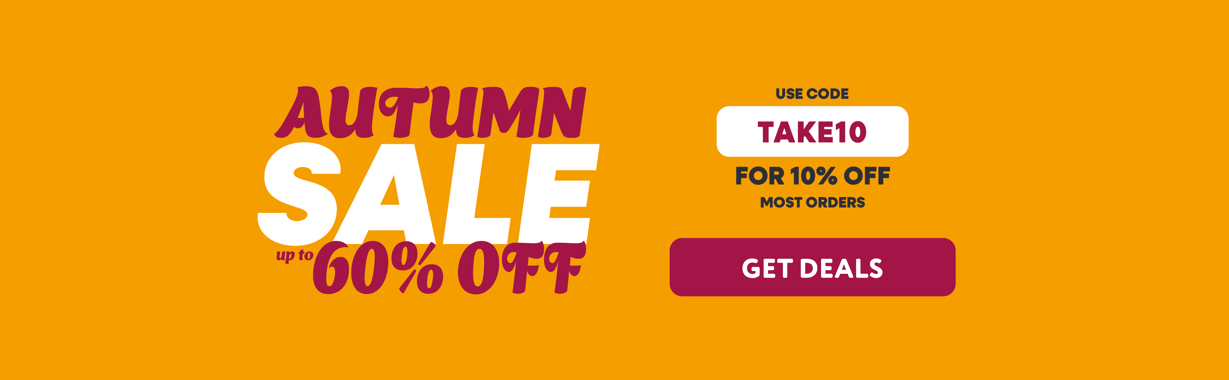 60% OFF AUTUMN SALE