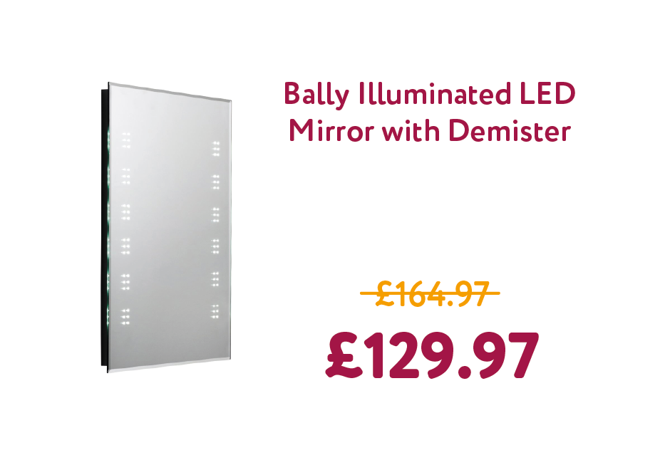 Bally 700 x 500mm Illuminated LED Mirror with Demister