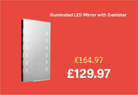 Bally 700 x 500mm Illuminated LED Mirror with Demister