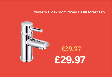 Dalaman Modern Cloakroom Mono Basin Mixer Tap - Chrome