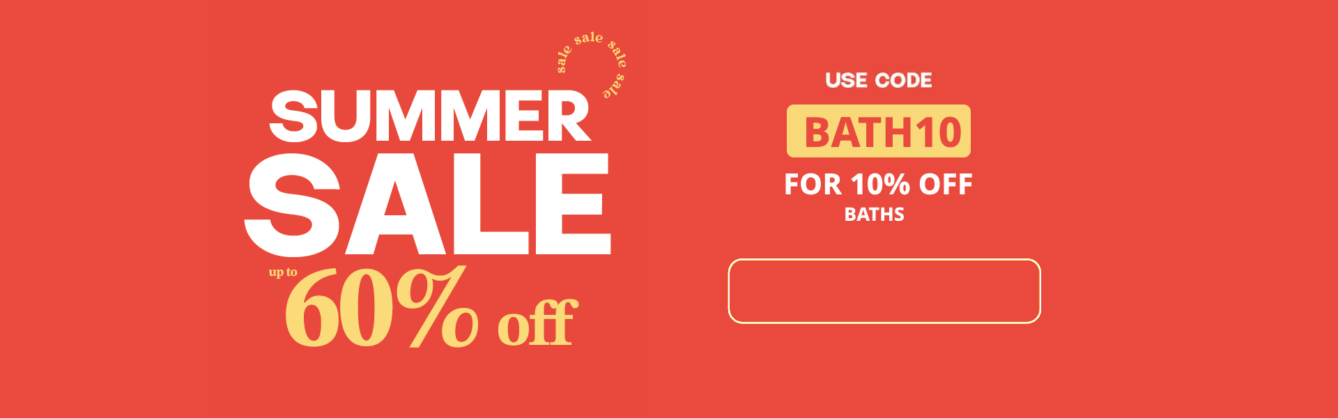 60% OFF SUMMER SALE